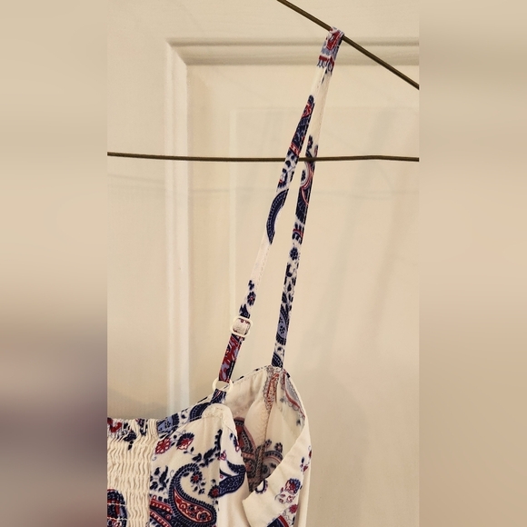 Cotton On XS Paisley Print Purple/Blue Mini Strappy Dress - Picture 6 of 12